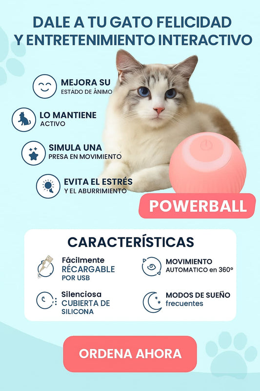 2x1 Pelota con movimiento inteligente Smartball + Guía de pasos para quitar estrés y ansiedad en tu mascota.