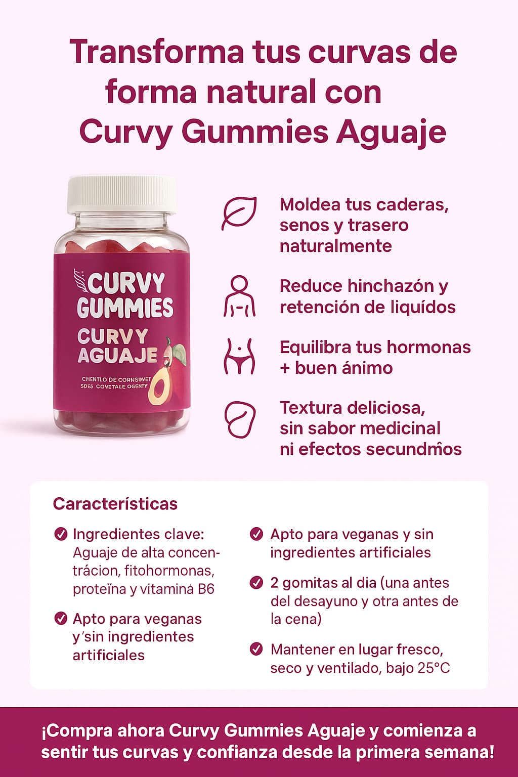 Gomitas para moldear tu figura- Curvy Gummies.