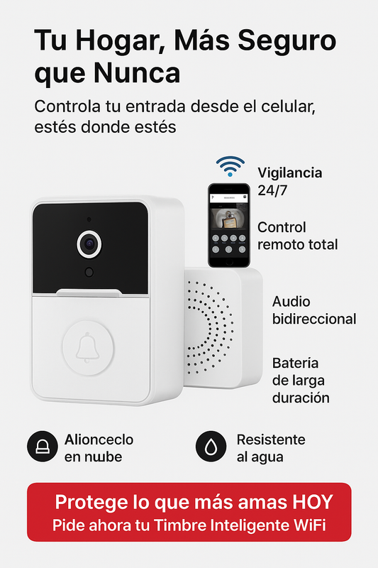 SmartBell®- Observa quién toca tu puerta sin tener que ir hasta ella.