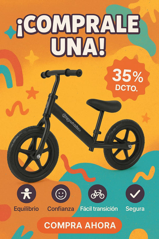 BabyBike- Bicicleta de aprendizaje para mejorar equilibrio.