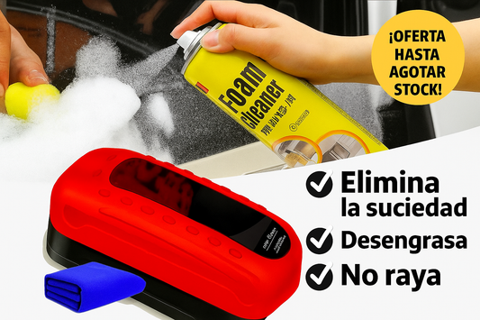 ¡¡Oferta combo especial!! Espuma limpiadora Foam Cleaner + Cepillo Antiempañante Air Glass.