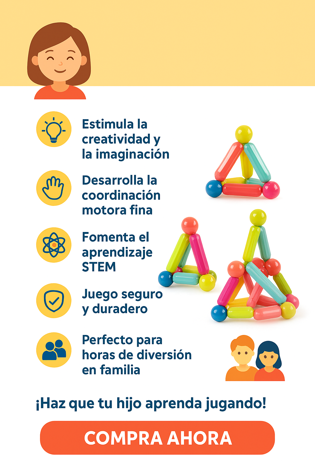 BrainSticks®- Desarrolla el sistema cognitivo y motriz de tu pequeño.