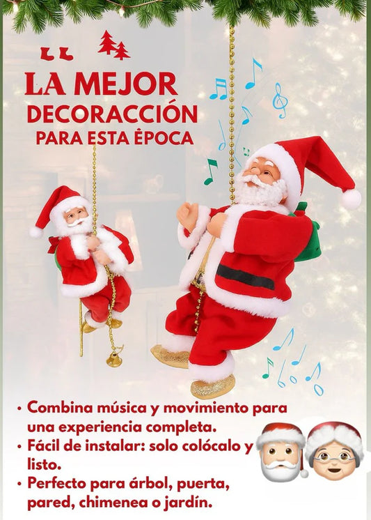 Oferta x2 Pápa Noel Escalador de Cuerda - 40% descuento solo mes de Octubre.